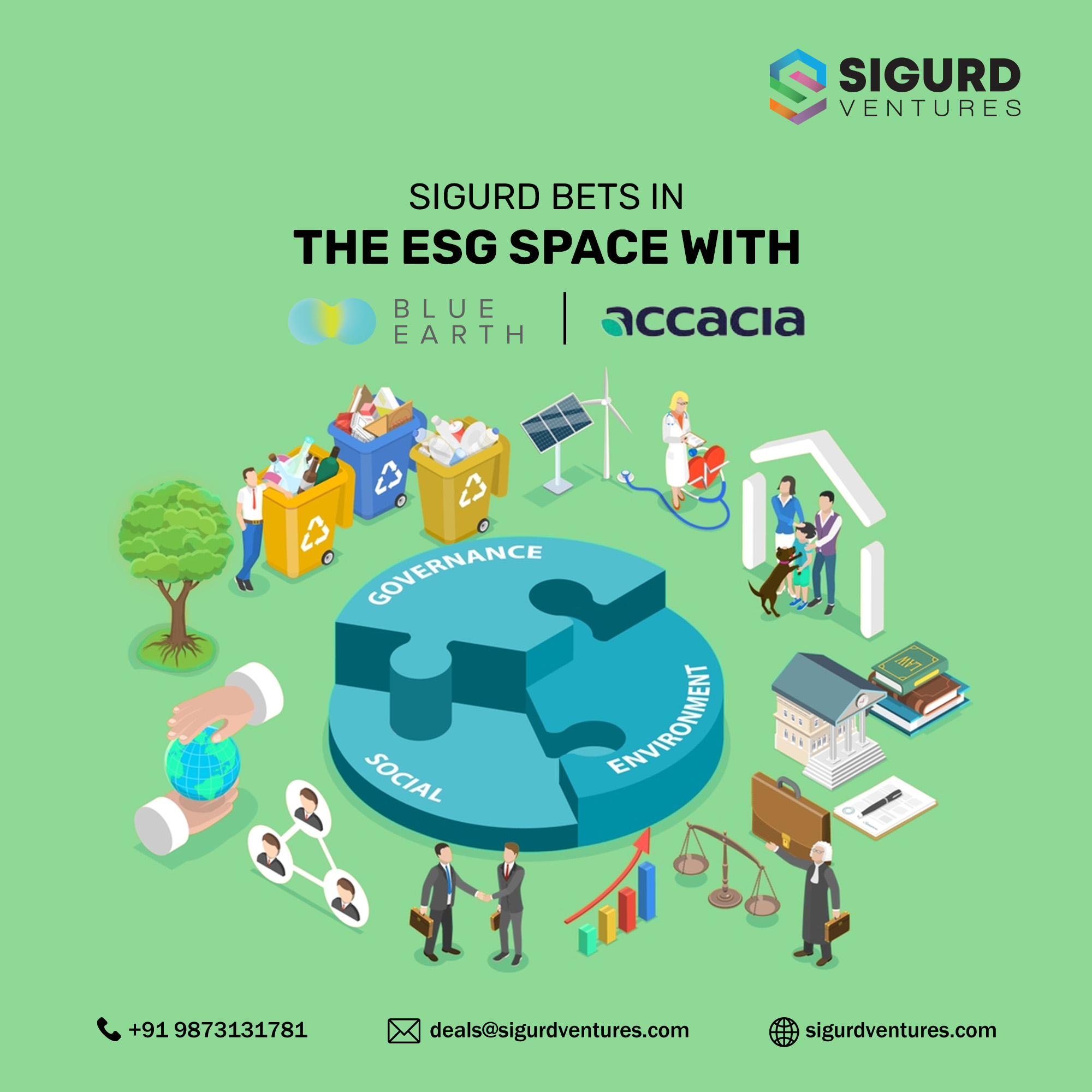 Sigurd bets in the ESG space with Blue Earth and Accacia